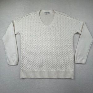 Liz Claiborne vintage 90s women's Medium Sweater Long-sleeved V-neck Pullover